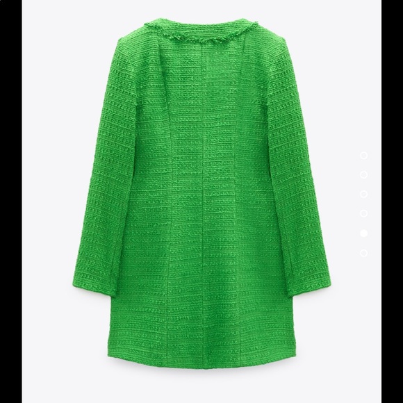 Zara textured weave green dress - Picture 7 of 11
